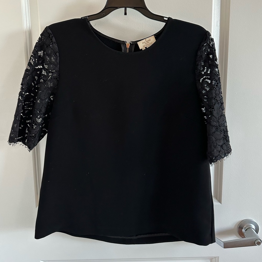 Kate Spade Black Blouse Size 6